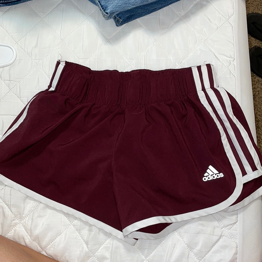 Adidas maroon shorts
